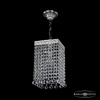 Светильник подвесной 19202/15IV Ni Balls Bohemia Ivele Crystal прозрачный 1 лампа, основание никель в стиле классический balls