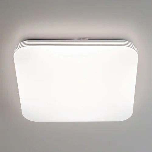 Светильник потолочный LED с пультом Симпла CL714K480G Citilux белый 1 лампа, основание белое в стиле современный квадраты