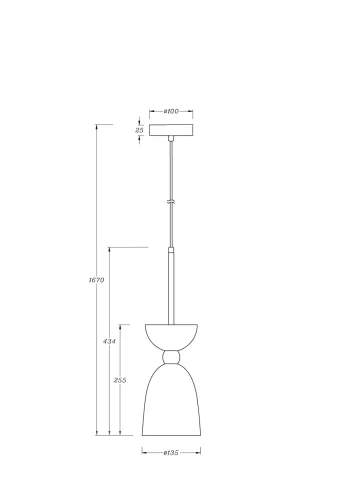 Светильник подвесной Cloches MOD113PL-01W Maytoni белый 1 лампа, основание белое в стиле современный  фото 2