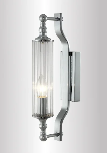 Бра TOMAS AP1 CHROME Crystal Lux прозрачный на 1 лампу, основание хром в стиле современный фото 4