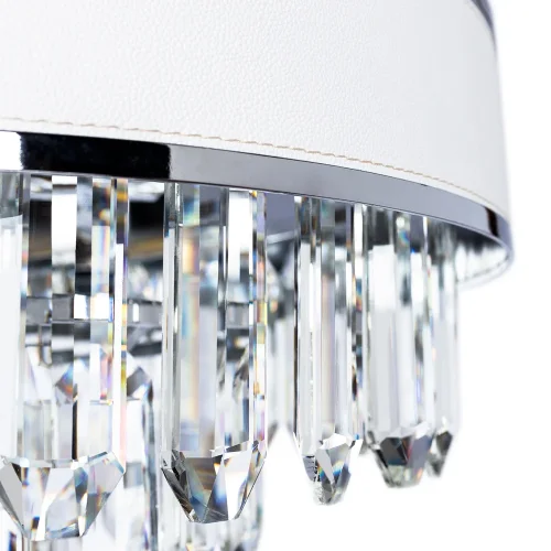 Люстра подвесная Diadem A1002LM-6CC Arte Lamp белая прозрачная на 6 ламп, основание хром в стиле классический  фото 4
