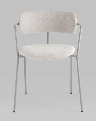 Стул Дженни букле светло-серый каркас серый муар УТ000039182 Stool Group, /, ножки//, размеры - *740***550*530 фото 7