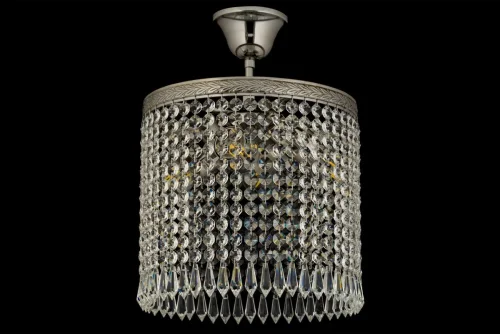 Люстра хрустальная потолочная Cremono E 1.2.25.200 N Dio D'Arte без плафона на 4 лампы, основание никель в стиле классический фото 3