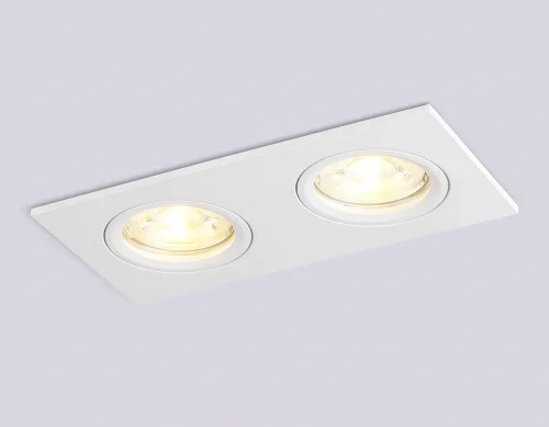 Светильник точечный TN102460 Ambrella light белый 2 лампы, основание белое в стиле современный хай-тек прямоугольный фото 4