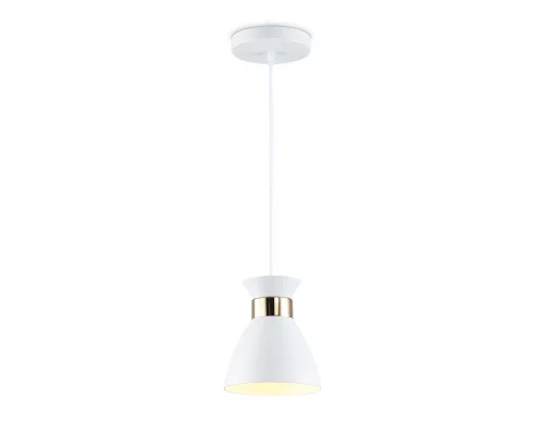 Светильник подвесной TR8465 Ambrella light белый на 1 лампу, основание белое в стиле классический 