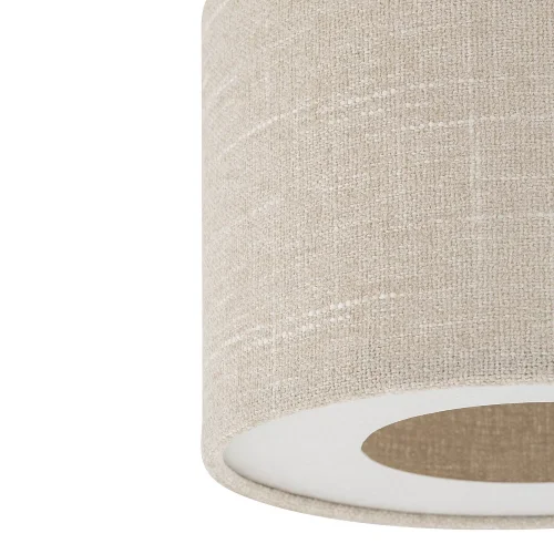 Светильник потолочный Santana M 11651-NW Nowodvorski бежевый на 1 лампу, основание золотое в стиле лофт круглый фото 6