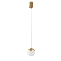Светильник подвесной LED Kilda 8440 Mantra золотой 1 лампа, основание золотое в стиле хай-тек современный 