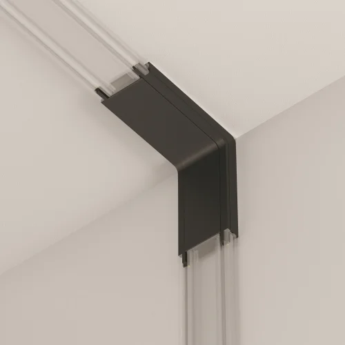Коннектор питания внутренний Magnetic track system Radity TRA084CI-11B Maytoni чёрный в стиле хай-тек современный для светильников серии Magnetic track system Radity подвесной накладной radity радиусная магнитная магнитный фото 8