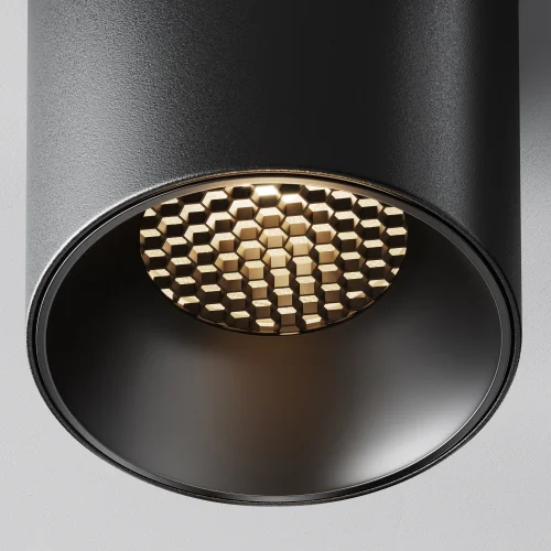 Светильник накладной LED Alfa LED C064CL-12W3K-RD-B Maytoni чёрный на 1 лампу, основание чёрное в стиле современный хай-тек круглый фото 3