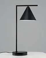 Настольная лампа Omaha V10516-1T Moderli чёрная 1 лампа, основание чёрное металл в стиле современный 