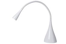 Настольная лампа LED ZOZY 18650/03/31 Lucide белая 1 лампа, основание белое полимер металл в стиле модерн 