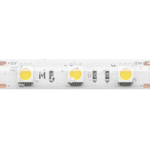 Светодиодная лента 12В 5050 14,4Вт/м 3000K 5м IP 65 201186 Maytoni цвет LED тёплый белый 3000K, световой поток 1350Lm