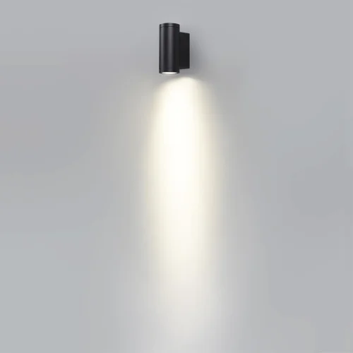 Настенный светильник уличный LED Long 7071/7WL Odeon Light уличный IP65 чёрный на 1 лампу, плафон чёрный в стиле минимализм LED фото 5