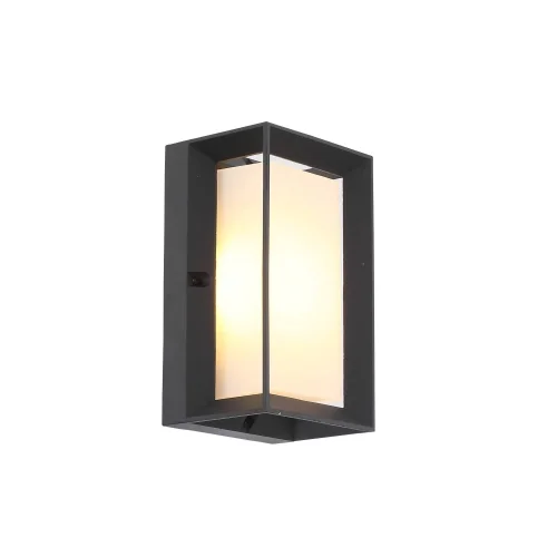 Настенный светильник LED Cubista SL077.411.01 ST-Luce уличный IP54 чёрный 1 лампа, плафон белый в стиле современный LED