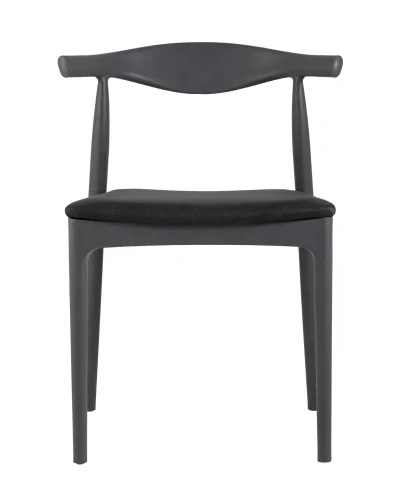 Стул Bull с мягким сиденьем, серый УТ000005389 Stool Group, серый/экокожа, ножки/пластик/серый, размеры - ****555*500 фото 2