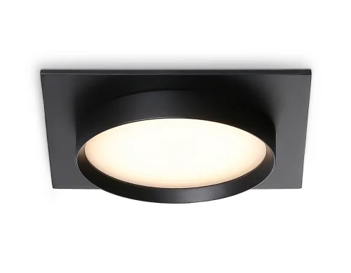 Светильник точечный TN5231 Ambrella light чёрный 1 лампа, основание чёрное в стиле хай-тек современный квадратный