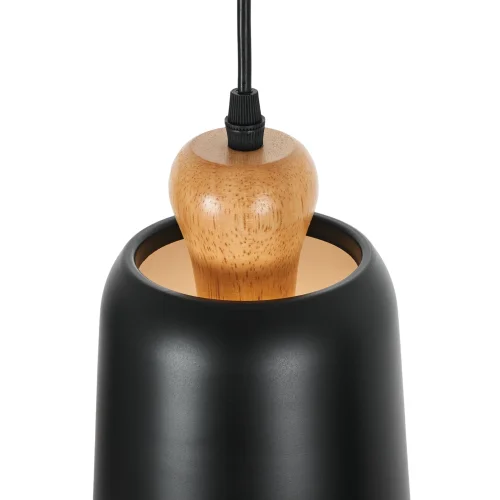 Светильник подвесной Madina MR1410-3P MyFar чёрный 3 лампы, основание чёрное в стиле современный скандинавский лофт  фото 4