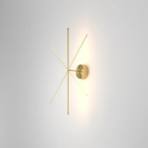 Бра LED Elegant C084WL-L7BS2.7K Maytoni латунь на 1 лампу, основание латунь в стиле современный хай-тек отражённый свет фото 5