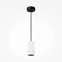 Светильник подвесной LED Pilastro MOD430PL-L5W3K Maytoni белый на 1 лампу, основание чёрное в стиле современный 