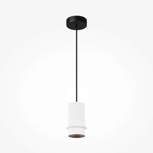 Светильник подвесной LED Pilastro MOD430PL-L5W3K Maytoni белый на 1 лампу, основание чёрное в стиле современный 