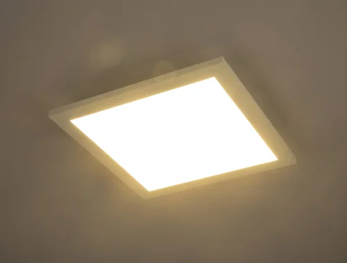 Светильник потолочный LED Rosi 41604D1 Globo белый 1 лампа, основание белое в стиле современный квадраты фото 2