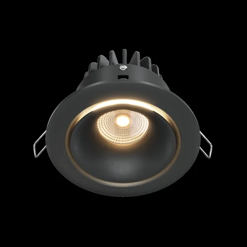 Светильник точечный LED Yin DL031-L12W3K-D-B Maytoni чёрный на 1 лампу, основание чёрное в стиле хай-тек современный фото 8