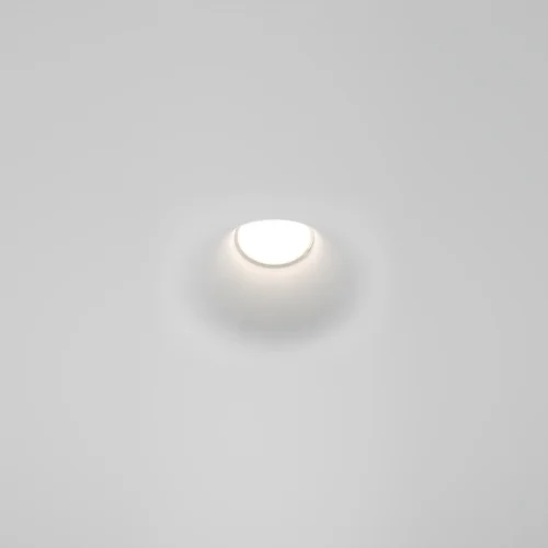 Светильник точечный Gyps Modern DL001-1-01-W-1 Maytoni белый 1 , основание белое в стиле современный хай-тек для затирки фото 3