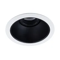 Светильник точечный LED Scroll A3312PL-1WH Arte Lamp чёрный белый 1 лампа, основание белое в стиле модерн круглый