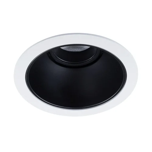 Светильник точечный LED Scroll A3312PL-1WH Arte Lamp белый чёрный 1 лампа, основание белое в стиле современный круглый