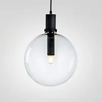 Светильник подвесной PENBALL D25 Black 212836-26 ImperiumLoft прозрачный 1 лампа, основание чёрное в стиле лофт современный 