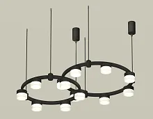 Светильник подвесной XR92091002 Ambrella light чёрный 13 ламп, основание чёрное в стиле хай-тек современный 