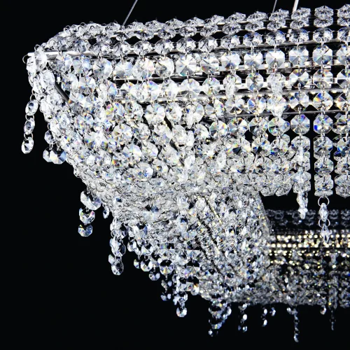 Люстра подвесная / потолочная LED Rimini S503.0.60.B.3000 Arte Perfetto Luce прозрачная на 1 лампа, основание никель в стиле классический  фото 3