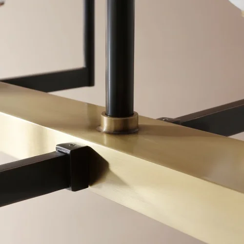 Светильник подвесной ERA LONG 140660-26 ImperiumLoft белый на 10 ламп, основание латунь в стиле современный фото 8