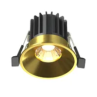 Светильник точечный LED Round DL058-7W3K-BS Maytoni латунь 1 лампа, основание латунь в стиле современный 