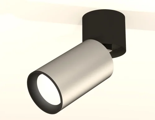 Светильник накладной Techno Spot XM XM6324040 Ambrella light серебряный 1 лампа, основание чёрное в стиле хай-тек современный круглый фото 2