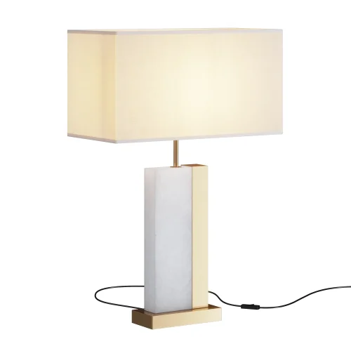 Настольная лампа Bianco Z031TL-01BS Maytoni белая 1 лампа, основание латунь металл в стиле модерн  фото 6