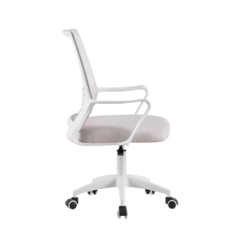 Кресло офисное TopChairs Simplex New, серый УТ000041454 Stool Group, серый/сетка, ножки/полимер/белый, размеры - *990****мм фото 2