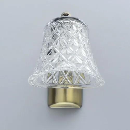 Бра Ариадна 450029001 MW-Light прозрачный на 1 лампа, основание бронзовое в стиле классический  фото 5