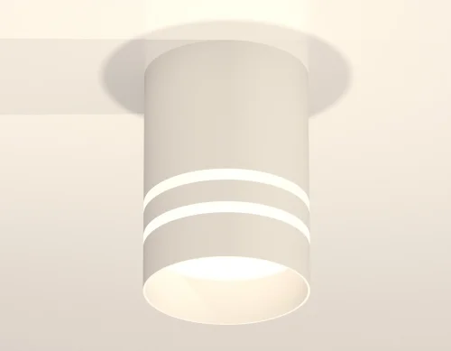 Светильник накладной XS7401042 Ambrella light белый 1 лампа, основание белое в стиле хай-тек современный круглый фото 2
