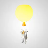 Светильник потолочный MERCURY C D35 Yellow 208644-23 ImperiumLoft жёлтый на 1 лампу, основание белое в стиле современный Светильник потолочный MERCURY C D35 Yellow 208644-23 ImperiumLoft жёлтый на 1 лампу, основание белое в стиле современный