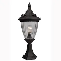 Парковый светильник MICHIGAN L79084.12 L'ARTE LUCE уличный IP44 коричневый на 1 лампу, плафон прозрачный в стиле классический E27
