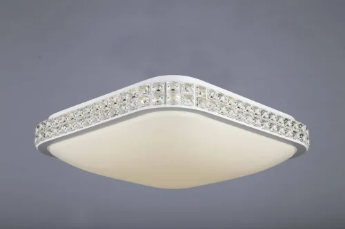 Люстра потолочная LED Calne OML-43207-42 Omnilux белая на 1 лампа, основание белое в стиле хай-тек  фото 3