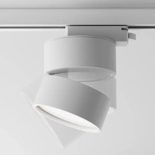 Трековый светильник Onda 4000K 12Вт 120° Single phase track system Unity TR007-1-12W4K-W-1 Maytoni белый для шинопроводов серии Single phase track system Unity белый фото 6