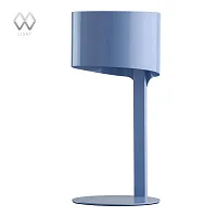 Настольная лампа Идея 681030301 MW-Light голубая 1 лампа, основание голубое металл в стиле фьюжн хай-тек 