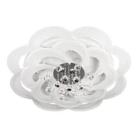 Светильник потолочный LED с пультом 10236/S LED Escada белый на 1 лампу, основание белое в стиле арт-деко с пультом Светильник потолочный LED с пультом 10236/S LED Escada белый на 1 лампу, основание белое в стиле арт-деко с пультом