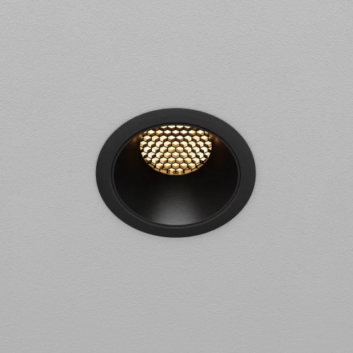 Светильник точечный LED Dip DL115-10W-3K-B Maytoni чёрный на 1 лампу, основание чёрное в стиле современный хай-тек круглый фото 11
