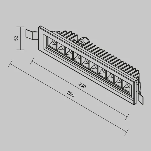 Встраиваемый светильник уличный LED Ghost O488DL-L12GF3K Maytoni уличный IP графит на 1 лампу, плафон графит в стиле современный хай-тек LED фото 12