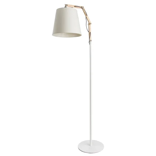 Торшер напольный PINOCCIO A5700PN-1WH Arte Lamp белый на 1 лампу, основание белое в стиле современный 