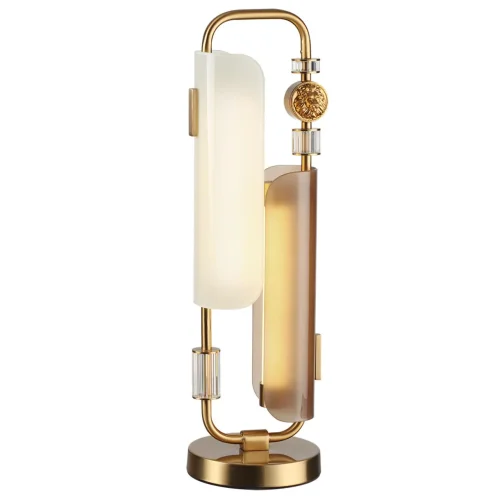 Настольная Лампа светодиодная Lion 5467/10TL Odeon Light коричневая белая на 1 лампу, основание античное бронза металл в стиле современный эклектика арт-деко фото 4 Настольная Лампа светодиодная Lion 5467/10TL Odeon Light коричневая белая на 1 лампу, основание античное бронза металл в стиле современный эклектика арт-деко фото 4