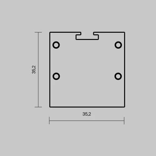Комплект заглушек (для профиля 72×36) 2 шт., ALM-7236T-S-EC 642083 Maytoni цвет LED K, световой поток Lm фото 3